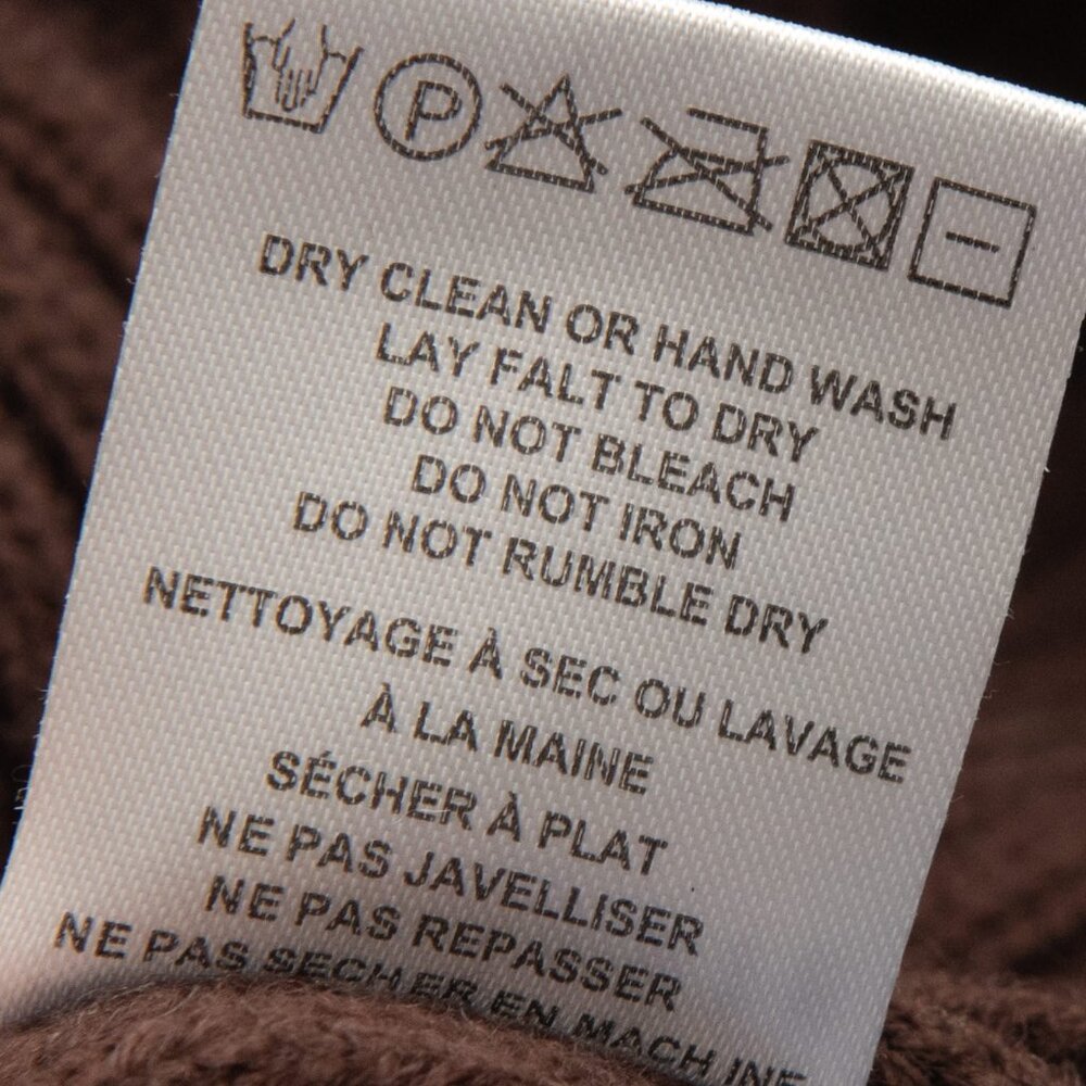 Retrofete Goldle Dress Sweater Mini Knit Long Sleeve Brown Cream Size Large New - Picture 6 of 9